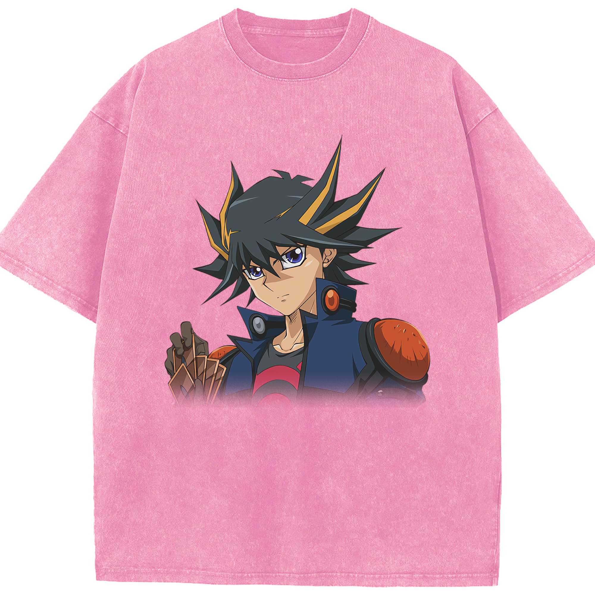 （画像用） 遊☆戯☆王 Yu-Gi-Oh! 綿100% ヴィンテージ風 半袖Tシャツ（フロントプリント）